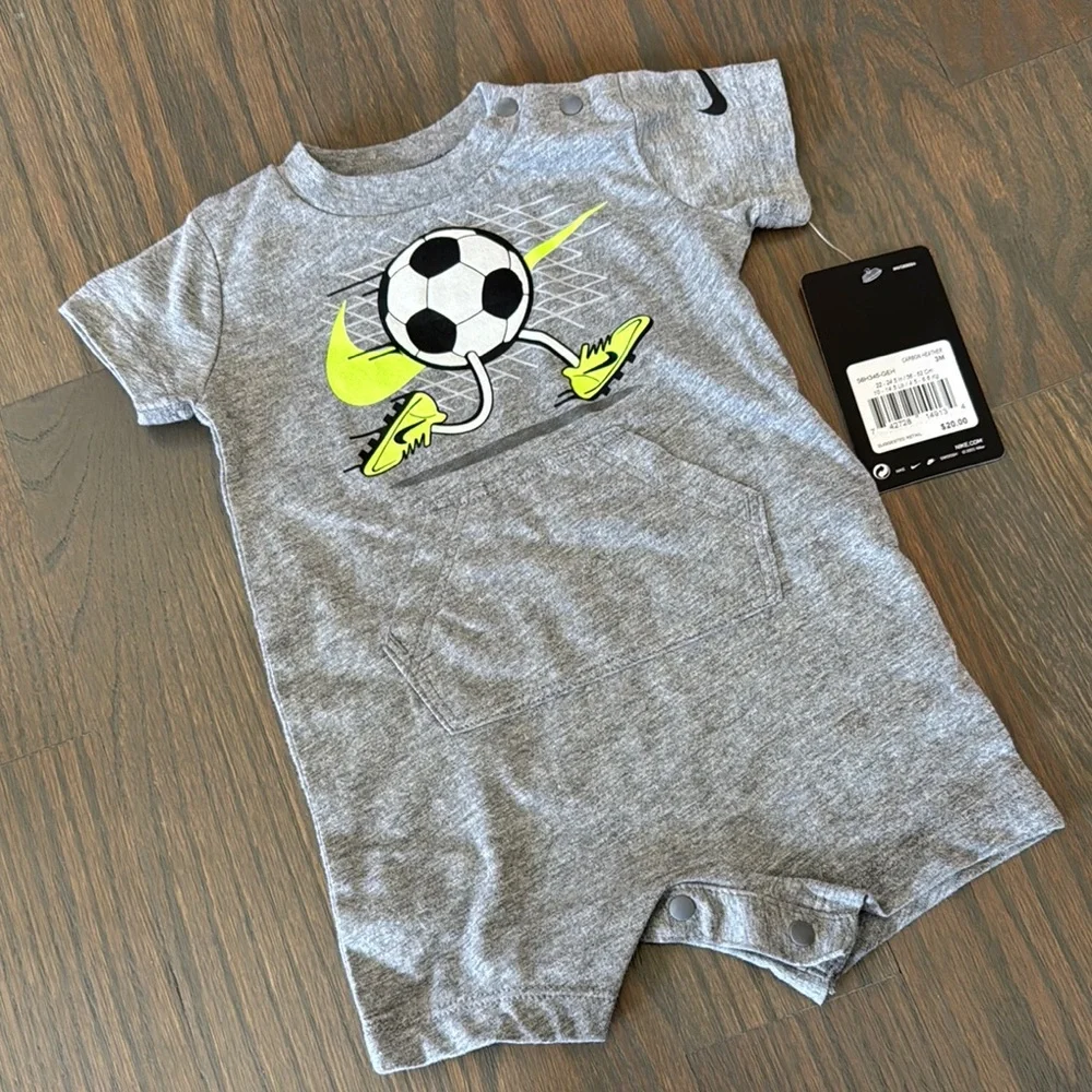 Nike Baby Boys Running Soccer Romper | 3M